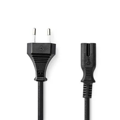 Netzkabel NEDIS CEGL11040BK30 3 m Schwarz C7 Kupfer PVC 250 V
