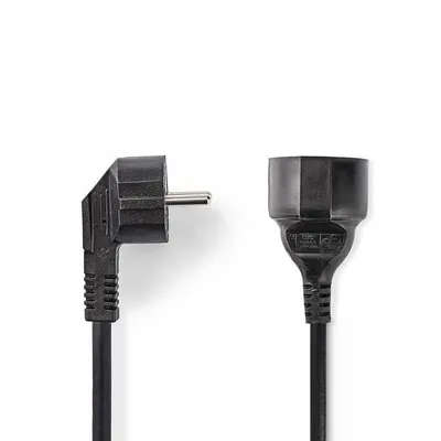 Stromverlängerungskabel Nedis CEGP10230BK30 3 m Schwarz Typ E CEE7/4
