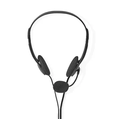 Kopfhörer NEDIS CHST100BK Kabelgebunden 2 x 3,5 mm PC Stereo Faltbar Schwarz