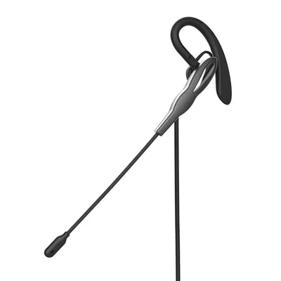 Nedis CHSTUM210BK kabelgebundene USB-C/A Kopfhörer für Büro und Anrufe, schwarz und grau