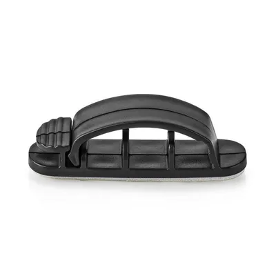 Kabelclip Nedis CMGC22033BK 3 Stück 3-fach Öffnung Schwarz Desktop/Wand