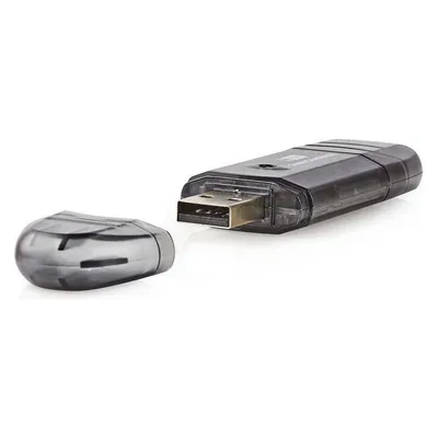 Kartenleser Nedis CRDRU2100BK Schwarz USB 2.0 SD SDHC MMC