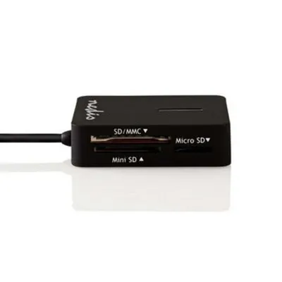 Kartenleser NEDIS CRDRU2300BK USB 2.0 Schwarz Kompakt Plug and Play