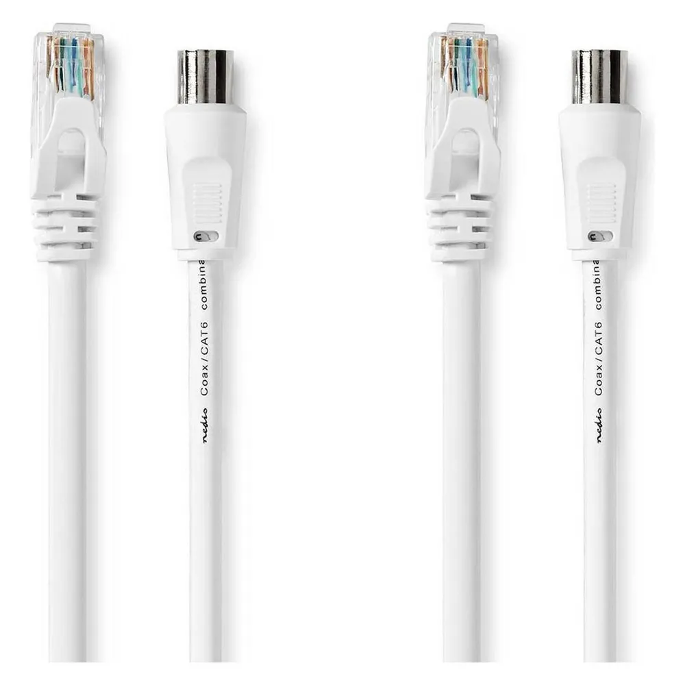 Nedis Coax & Cat6 Kombikabel IEC (Coax) Stecker / RJ45 Stecker IEC (Coax) Buchse / RJ45 Stecker