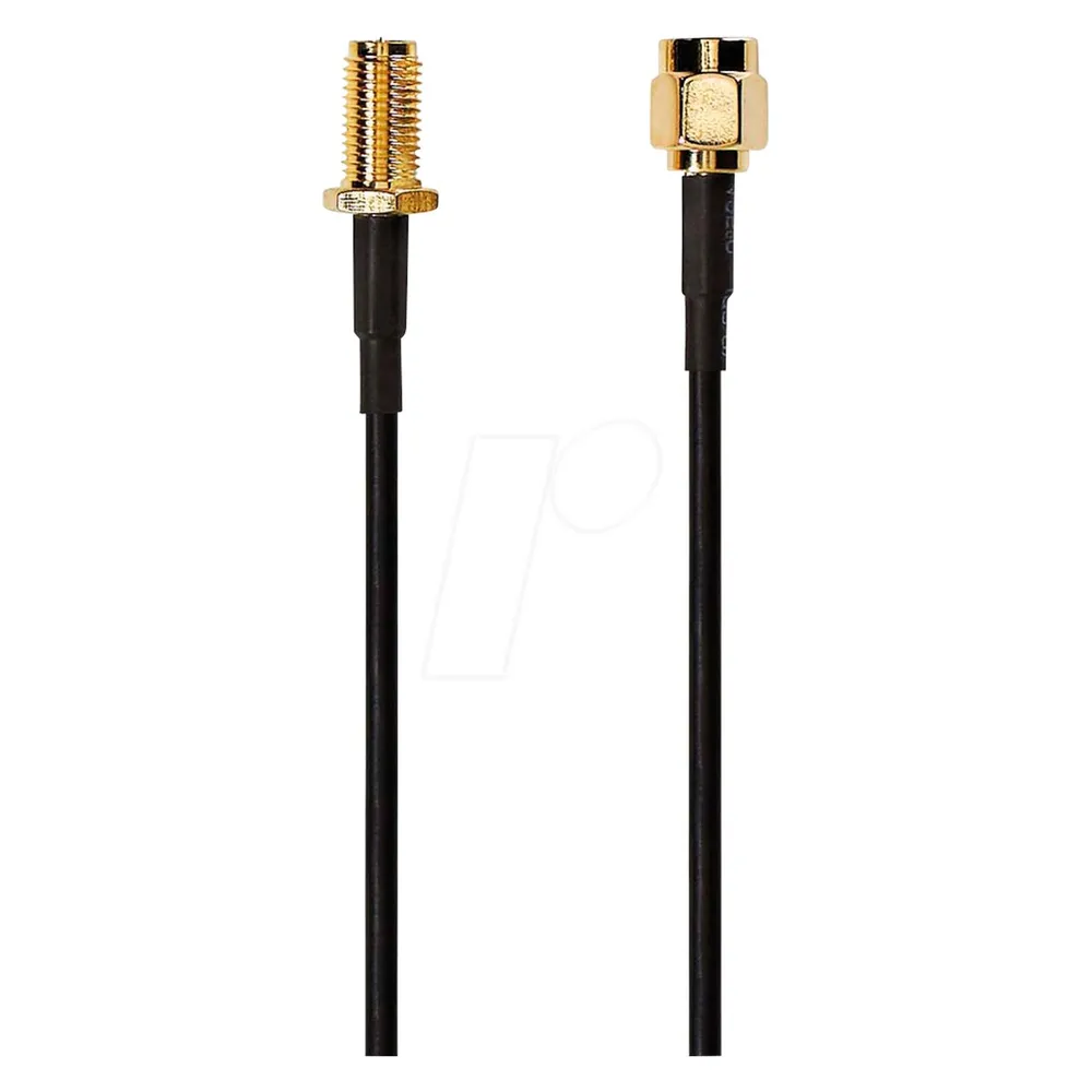 Nedis Antennenkabel RP SMA-Stecker RP SMA-Buchse Vergoldet 50 Ohm Einzeln geschirmt 1.00