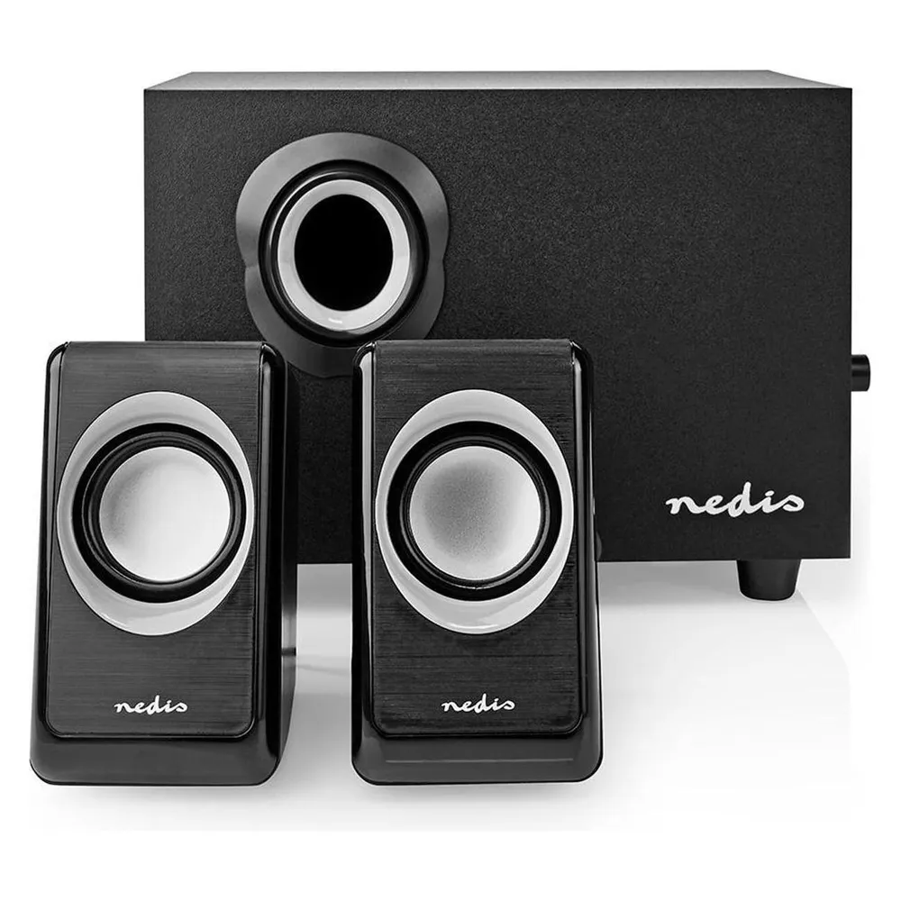 Lautsprecher Nedis 2.1 Kabelgebunden 16W mit Subwoofer und USB-Stromversorgung