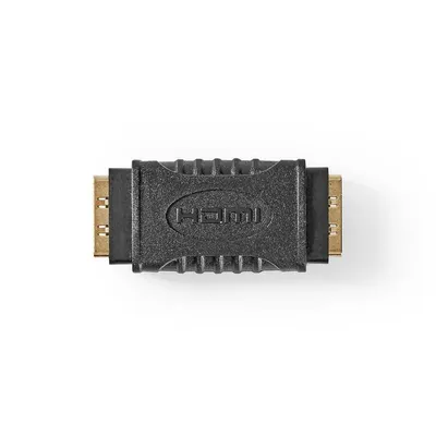 Adapter NEDIS CVGB34900BK HDMI Hembra Hembra Goldkontakte Schwarz