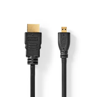 HDMI-Kabel Nedis CVGL34700BK15 1,5 m Micro HDMI High-Speed Ethernet Schwarz