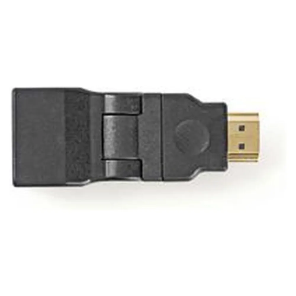 Adapter NEDIS CVGP34905BK HDMI Male Female 180 Grad drehbar Schwarz