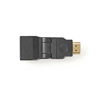 Adapter NEDIS CVGP34905BK HDMI Male Female 180 Grad drehbar Schwarz