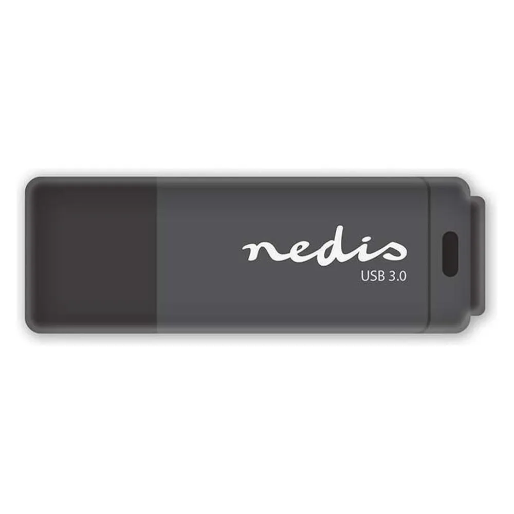 Nedis USB-3.0-Flash-Laufwerk - Kompakten USB-Stick - 128 GB - Lesen mit 80 Mbit/s - Schreiben mit