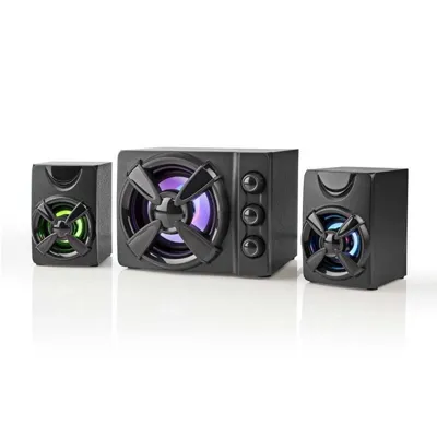 Nedis GSPR31021BK Lautsprecher 2-Wege Schwarz Kabelgebunden 11 W