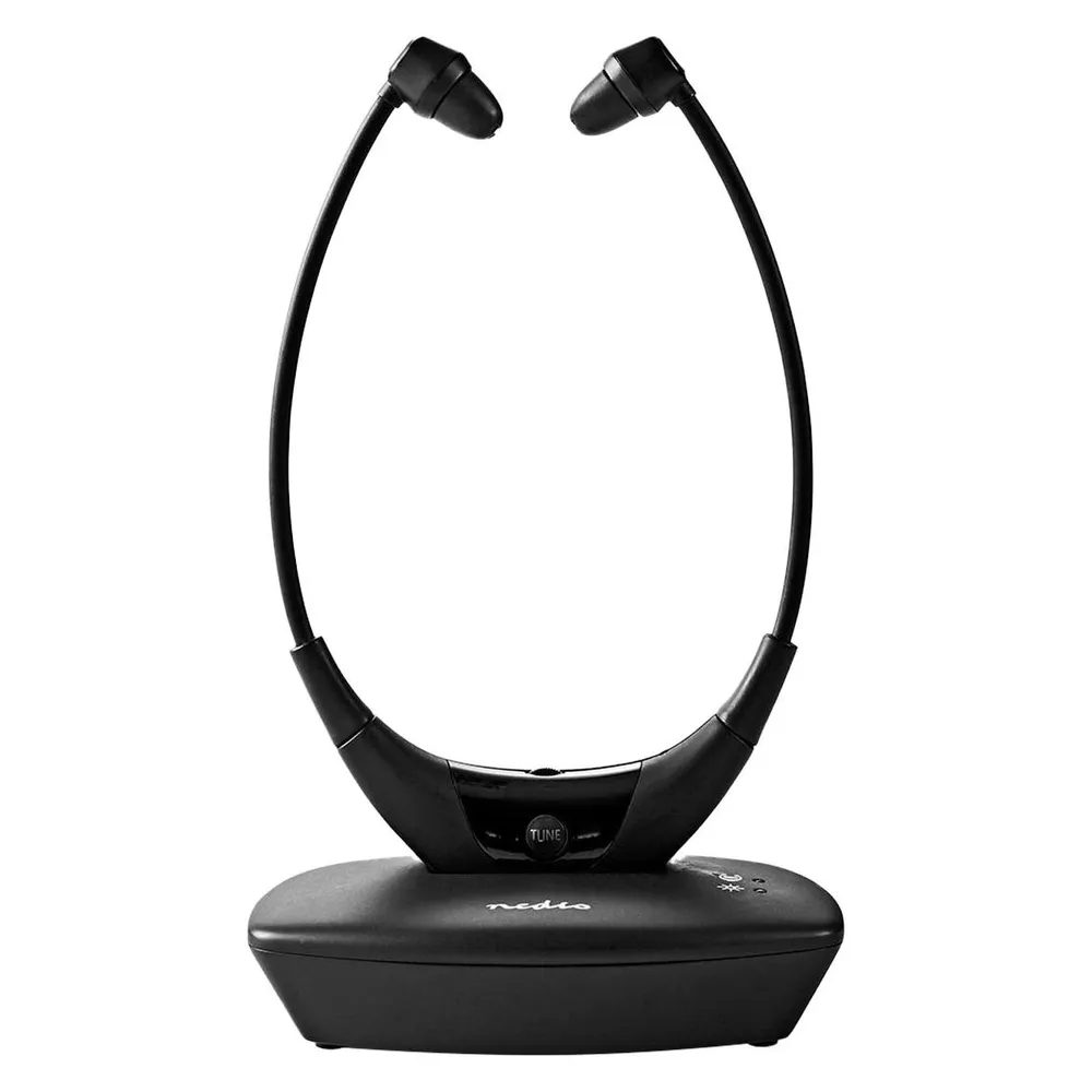 Nedis HPRF010BK kabellose und kabelgebundene RF Kopfhörer für TV