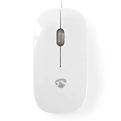 Maus Nedis MSWD200WT Kabelgebunden 1000 DPI Weiß Ambidextrous