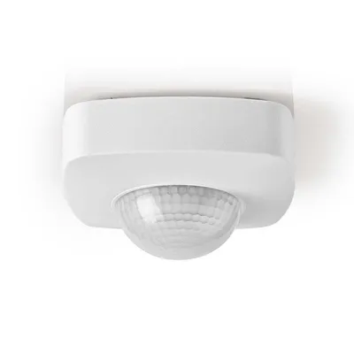 Bewegungssensor Nedis PIRPO32WT kabelgebunden Innen Außen 360° Erfassung IP54