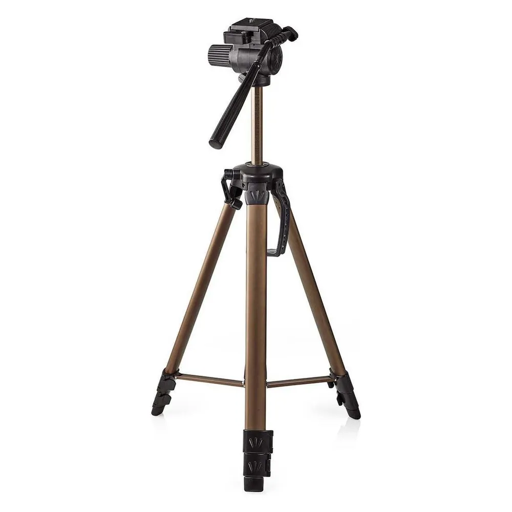 Nedis Dreibeinstativ - Schwenk- und Neigefunktion - Max. 3,5 kg - 161 cm - 3-Wege-Panoramakopf - S