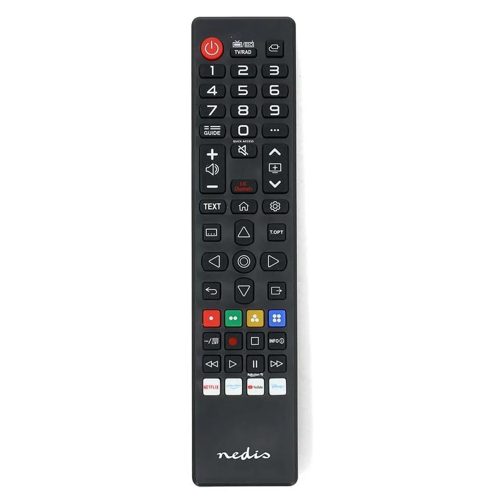Fernbedienung Nedis TVRC45LGBK für TV LG, IR kabellos, Tasten, schwarz
