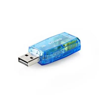 Soundkarte Nedis USCR10051BU USB 5.1 Kanal Plug & Play Kompakt Transparent