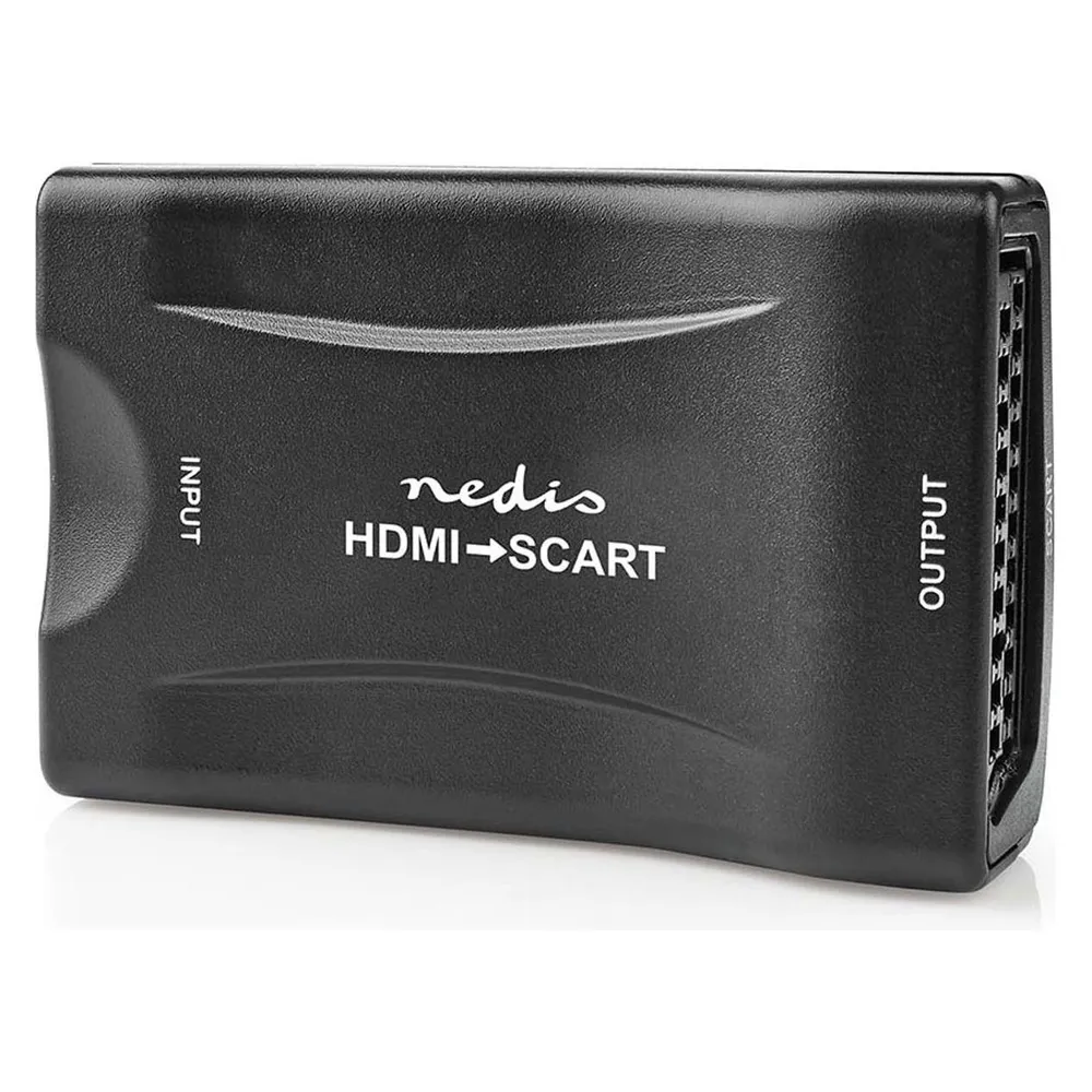 Videokonverter NEDIS VCON3461BK HDMI zu SCART Full HD ABS Gehaeuse