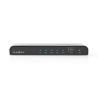 Videoverteiler NEDIS VSPL3474AT HDMI 4K Ultra HD 4x HDMI 60Hz Schwarz
