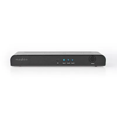 Video Switch NEDIS VSWI3473AT 3x HDMI Eingänge 4K Ultra HD 60Hz Fernbedienung