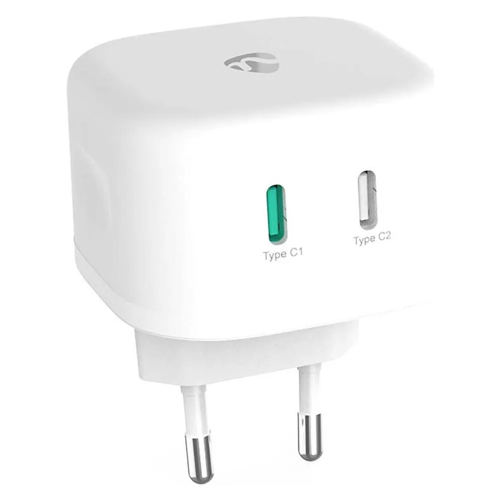 Nedis Netzladegerät 45 W GaN Schnellladefunktion 2.25 A / 3.0 A Anzahl der Ausgänge: 2 2
