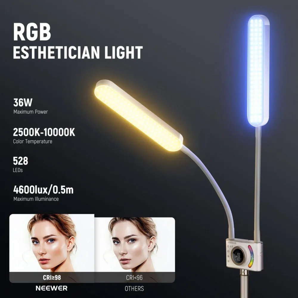 NEEWER BH40C RGB LED Stablicht-Set inkl. Stativ