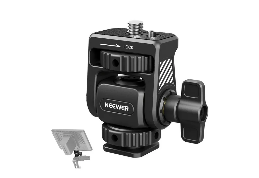 Neewer Monitor-Halterung MA019 Field Monitor Mount für Atomos Ninja 5"/7" Monitore, (bis 7 Zoll, Packung, Fixierstift)