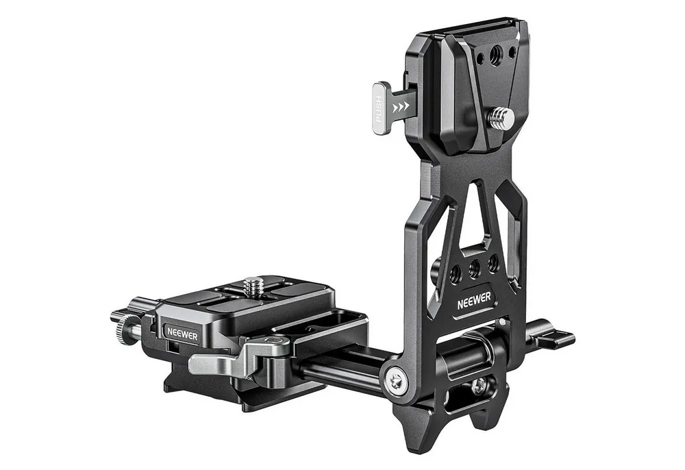 Neewer PS015 V Mount Batterieplatte, mit Arca Typ Schnellverschlussplatte Stativhalterung (V Lock Montageadapter für Kamerakäfige Video-Rigs DJI RS4/RS3 Gimbal)