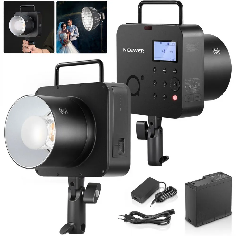 NEEWER Q4 2,4G TTL Studioblitz mit Akku