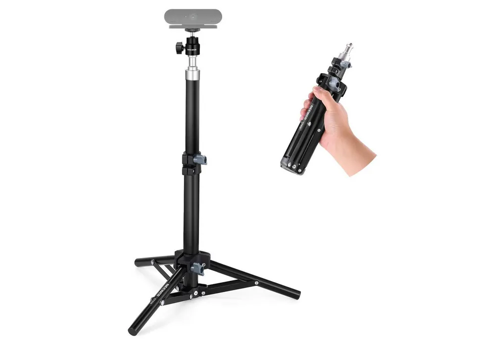 Neewer ST45B Webcam Tischstativ, mit Handyhalterung, Höhenverstellbar Tischstativ (29-45 cm, für Webcams DSLR Kameras Ringlicht Live Streaming)