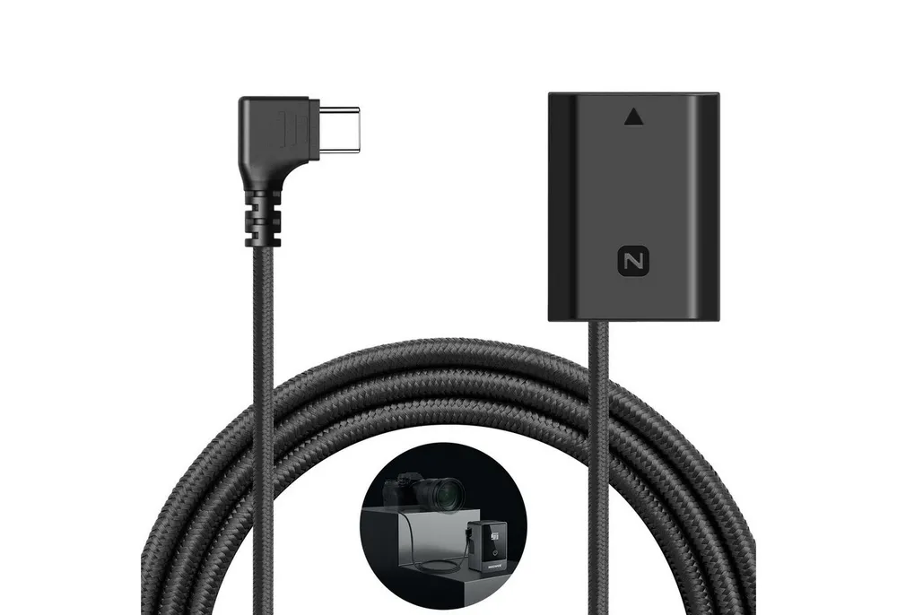 Neewer TC-FZ100 USB-C Dummy Akku für Sony NP-FZ100 A7/FX/ZV Serie Kamera-Akku, Stabile Stromversorgung/Vollständig dekodiert
