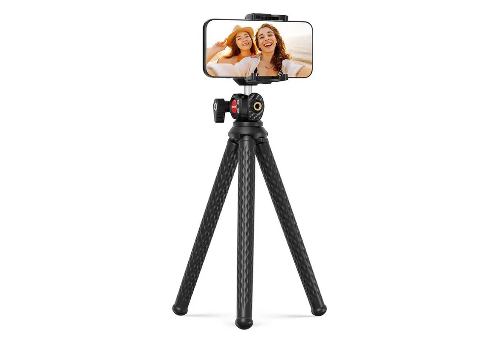 Neewer TP34 Flexibles Stativ mit Fernbedienung, Kamera Handy Stativ Stand Tischstativ (Selfie Stick mit Handy Halter & Action Kamera Adapter für GoPro)