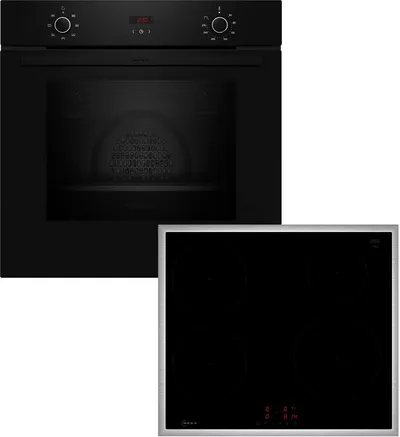NEFF Backofen-Set BX36IB0, mit Teleskopauszug nachrüstbar, CircoTherm® zum Backen auf 3 Ebenen & Powerstufe für schnelle Hitze