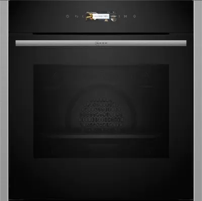 NEFF Einbaubackofen N 70 B24CR31N0, mit Teleskopauszug nachrüstbar, Hydrolyse, Backen auf 3 Ebenen mit CircoTherm® & einfache Easy Clean Reinigung