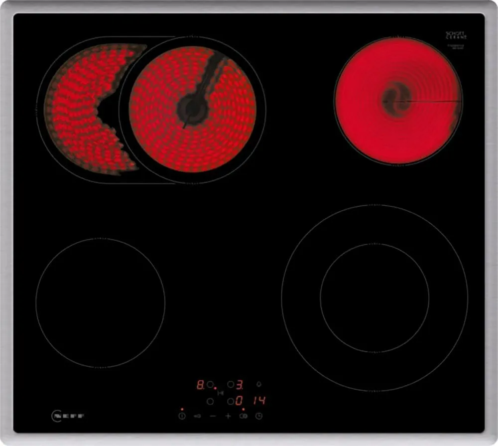 NEFF Elektro-Kochfeld N 50 T16SBN1L0, Intuitive Touch-Bedienung & Bräterzone für großes Bratgeschirr