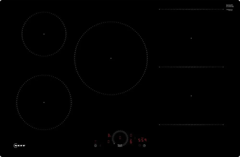 NEFF Induktions-Kochfeld N 70 T58PHW1L0, Intuitive Twist Touch®-Steuerung & flexible Combi Induction