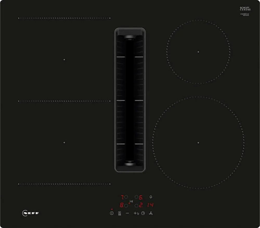 NEFF Kochfeld mit Dunstabzug N 50 V56NBS1L0, Komfortable Touch Control & flexible Combi Induction
