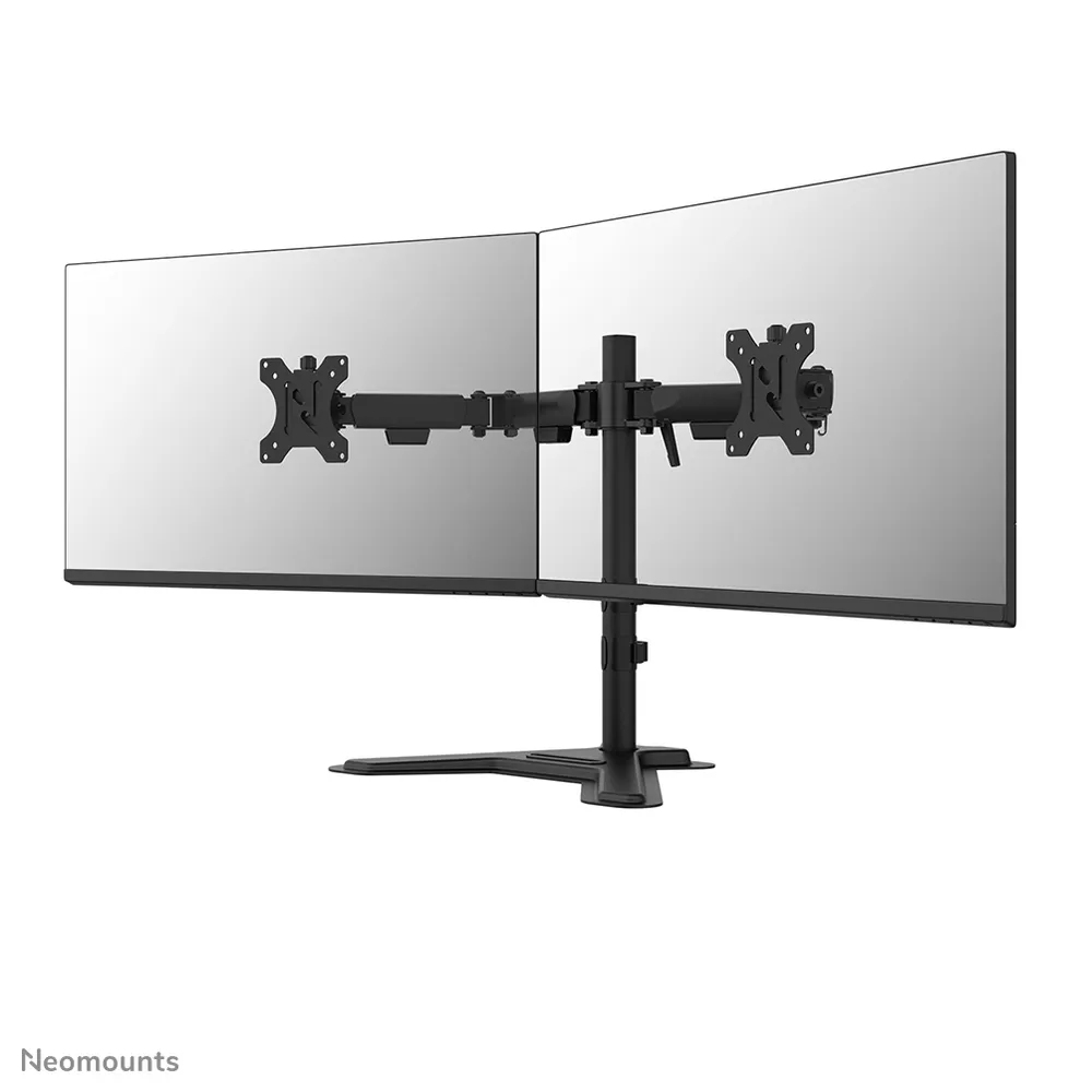 Neomounts DS45-600BL2 Doppel Monitorhalterung Tisch 10 bis 32" VESA 75x75 bis 100x100 Max 6Kg