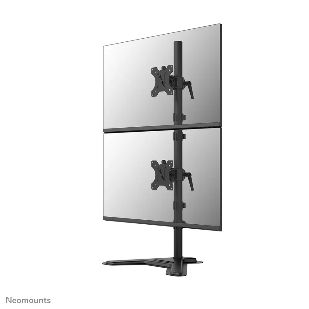 Neomounts DS45-600BL2V Doppel Monitorhalterung Tisch 10 bis 32" VESA 75x75 bis 100x100 Max 9Kg