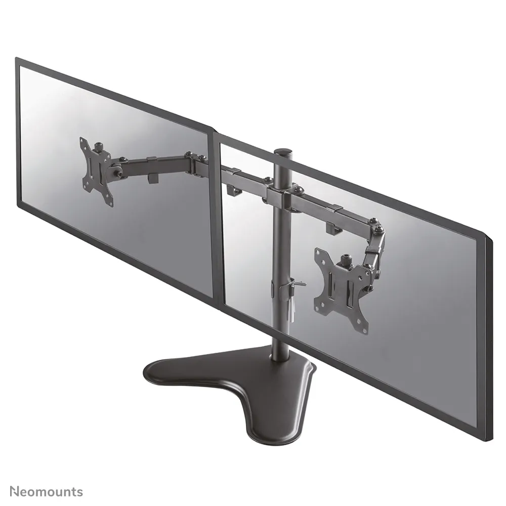 Neomounts FPMA-D550DDBLACK Ständer für zwei Monitore, Schwarz