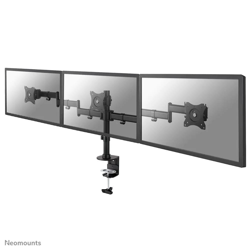 NEOMOUNTS NM-D135D3BLACK Dreifach Monitorhalterung Tisch 10 bis 27" VESA 75x75 bis 100x100 Max 8Kg