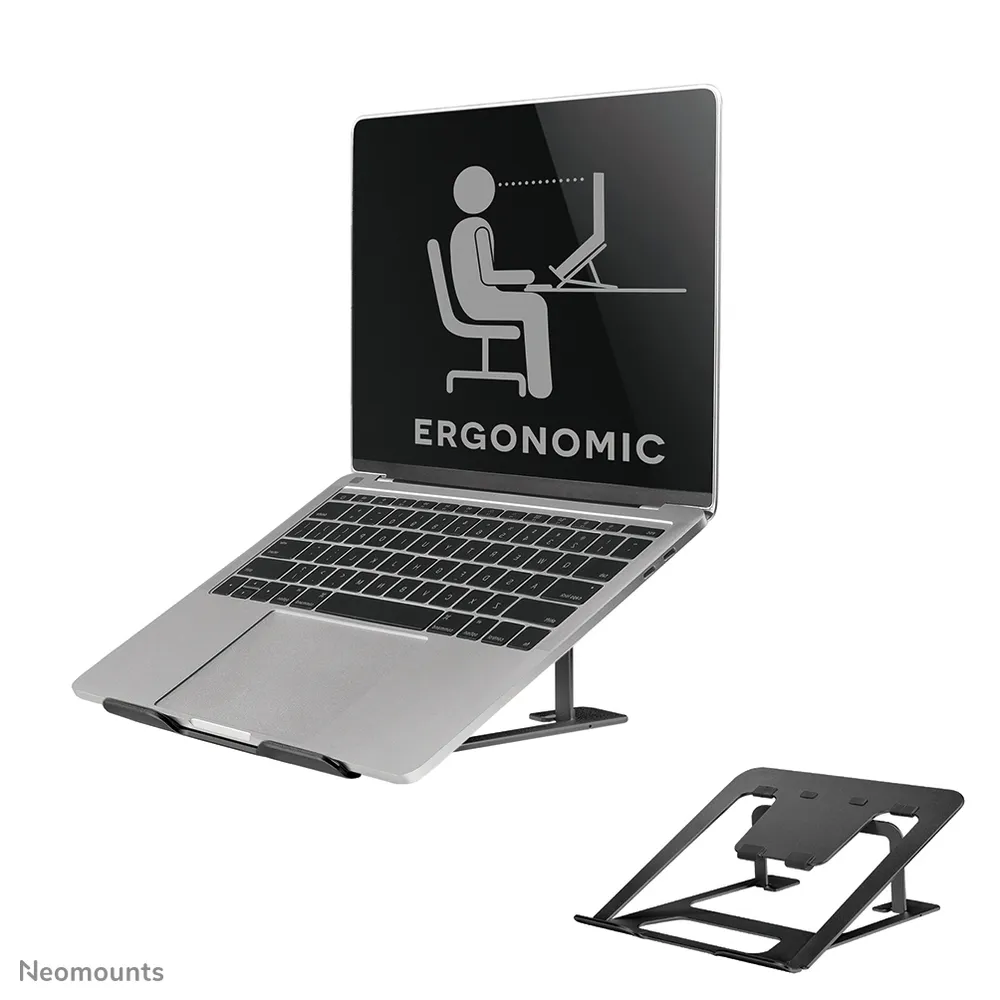 Neomounts NSLS085BLACK Klappbarer Laptopständer Schwarz