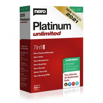 Nero Platinum Unlimited 7-in-1 Suite – Dauerlizenz für 1 PC