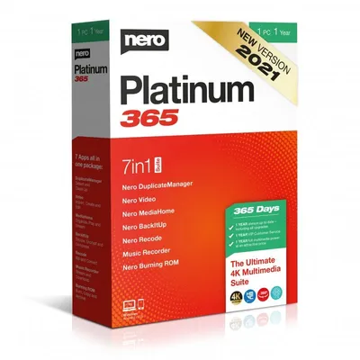 Nero Platinum 365 7-in-1 Suite 1 PC 1 Jahr