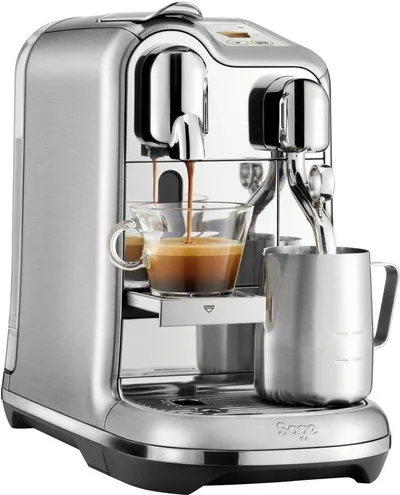NESPRESSO Kapselmaschine Creatista Pro SNE900 mit Edelstahl-Milchkanne, inkl. Willkommenspaket mit 7 Kapseln