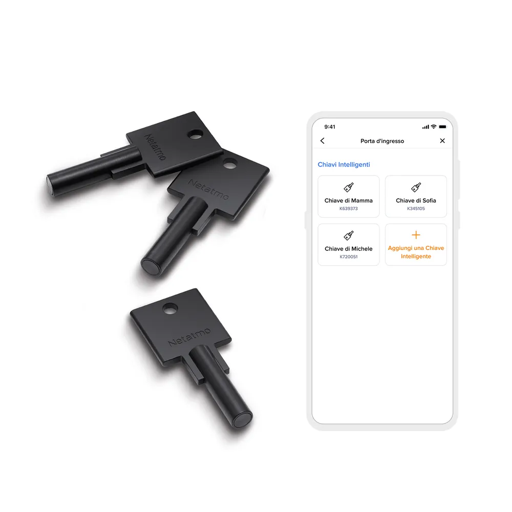 Netatmo Smart Key 3er-Set - Schwarz