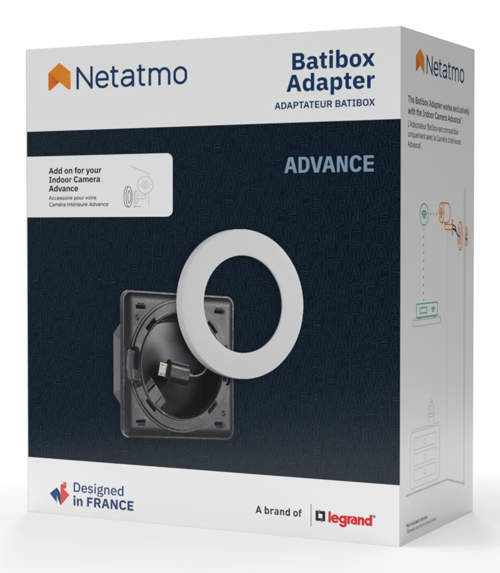 Netatmo Batibox Adapterring für Innensicherheitskamera Weiß
