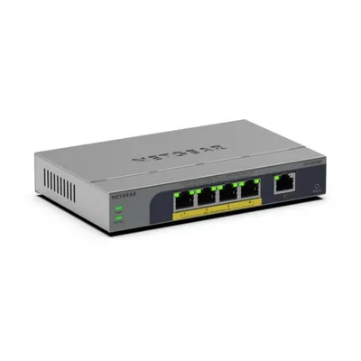 5-Port Gigabit Ethernet Switch mit PoE+ und 2000 MAC-Adressen Tabelle, GS105EP