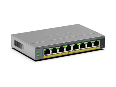 8-Port Gigabit Switch Managed L2/L3 mit PoE+ und 62W Leistungsbudget GS108EP